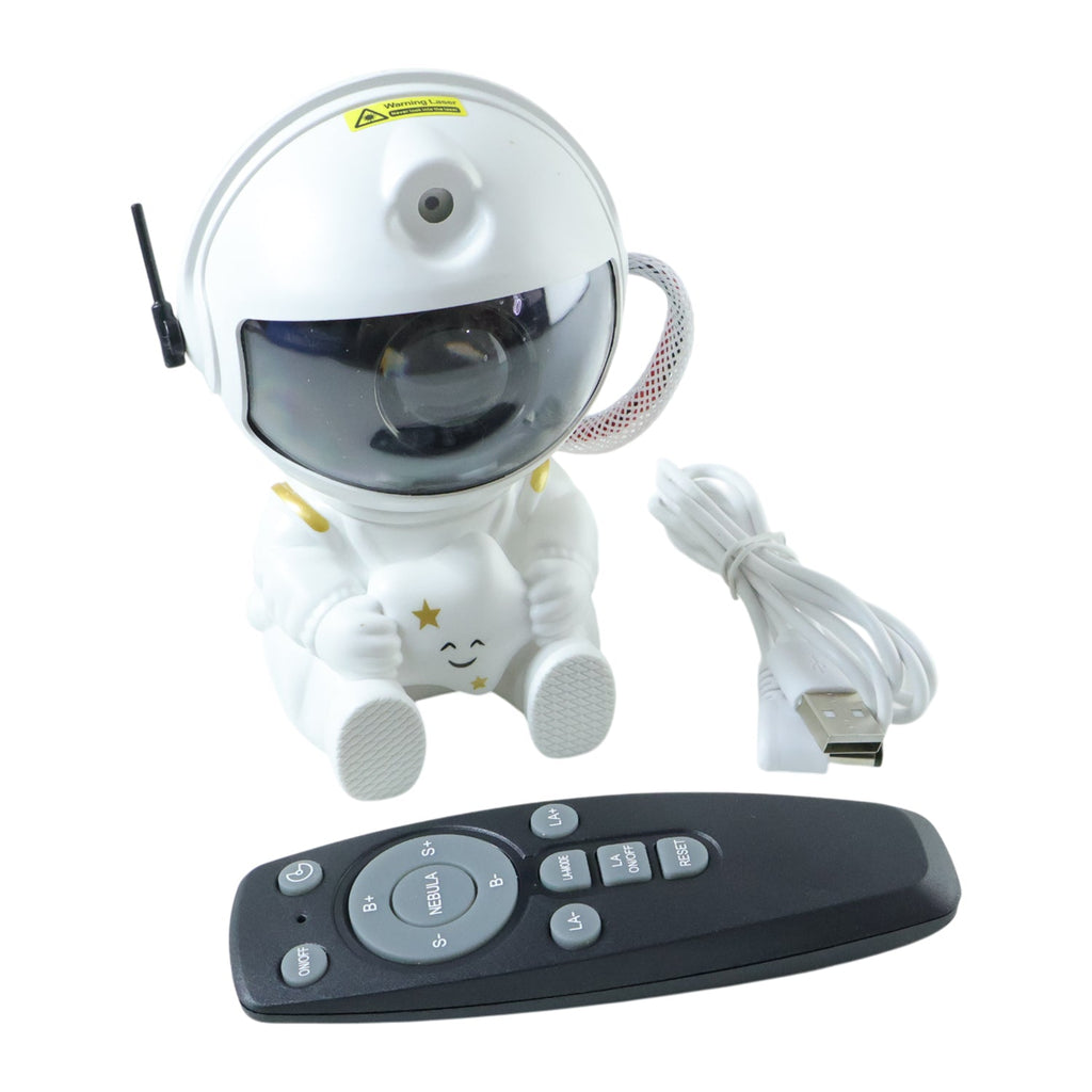 Astronaut galaxy projector with remote control