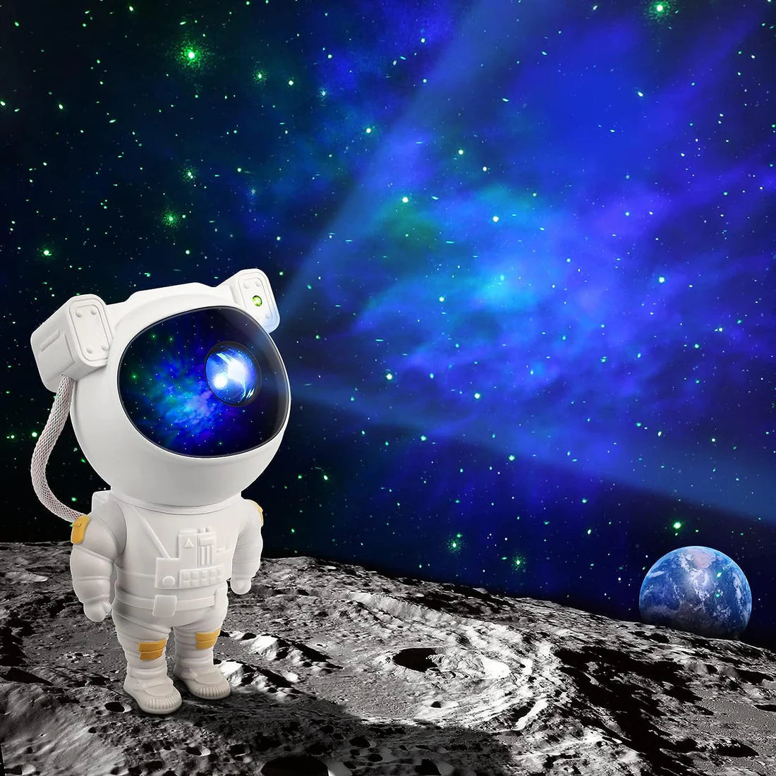 Astronaut Galaxy Projector — Star & Nebula Night Light